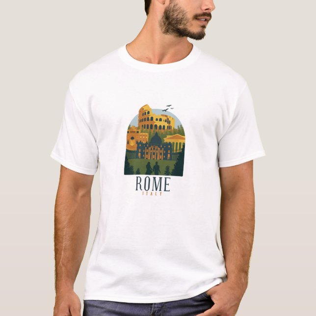 Camiseta Roma Colosseum Vintage (Anverso)