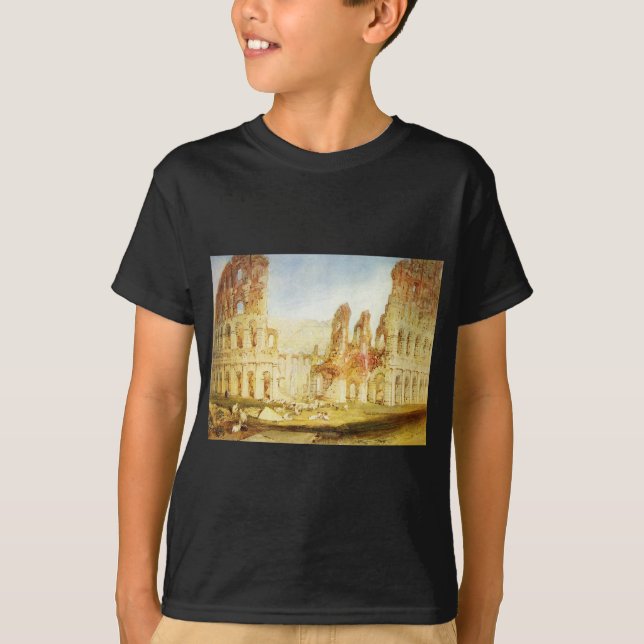 Camiseta Roma, el Colosseum de Guillermo Turner (Anverso)