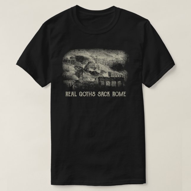 Camiseta Roma, el verdadero saqueo de Góticos (Diseño del anverso)