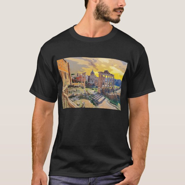 Camiseta Roma Foro Romanum Arquitectura Italia #3 (Anverso)