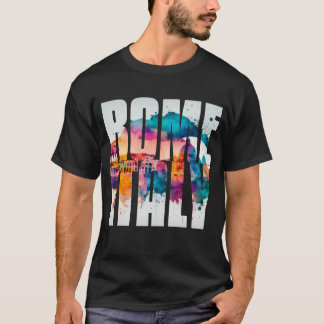 Camiseta Roma Italia Chicas de vacaciones viajan en luna de