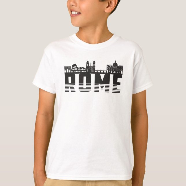 Camiseta Roma Italia City Skyline Cityscape Idea de regalo  (Anverso)