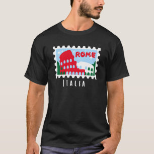 Camiseta Roma Italia Coliseo Sello Italophiophile Souvenir