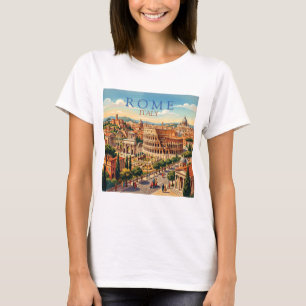 Camiseta Roma Italia Coliseo Viaje Arte Vintage