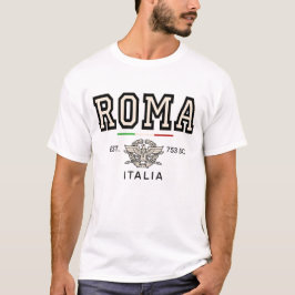 Camiseta Roma Italia Est 753 AC Vintage Varsity
