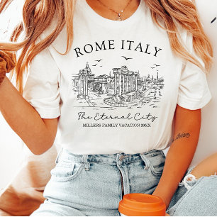 Camiseta Roma Italia La Ciudad Eterna Vacaciones Familiares