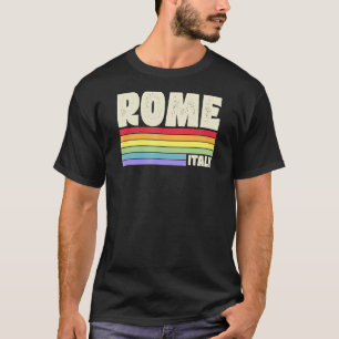 Camiseta Roma Italia Orgullo arco iris Orgullo Merch Retro 