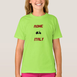 Camiseta Roma, Italia (Región de Lazio) Niños en Scooter