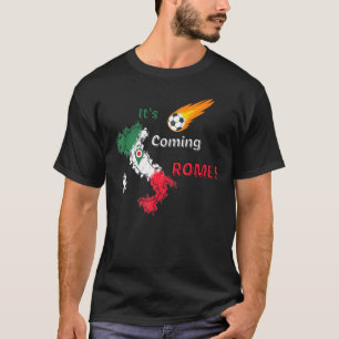 Camiseta Roma: Llega Roma, Santa Arrivando Roma, Italia es 