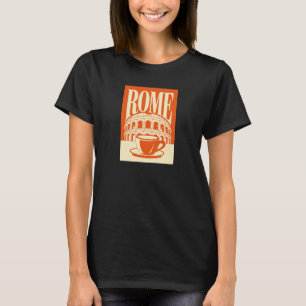 Camiseta Roma minimalista Italia Coliseo Arte de viaje