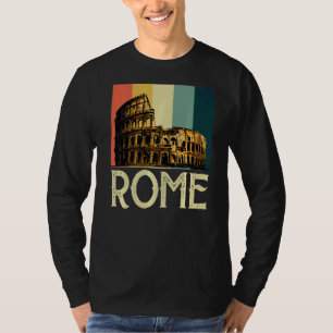 Camiseta Roma Retro Colosseum Italia Y Ciudad del Vaticano