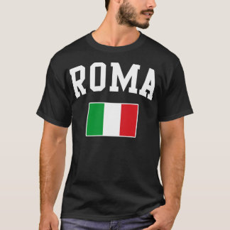 Camiseta Roma Roma Roma Roma Italia Italia Italia Bandera i