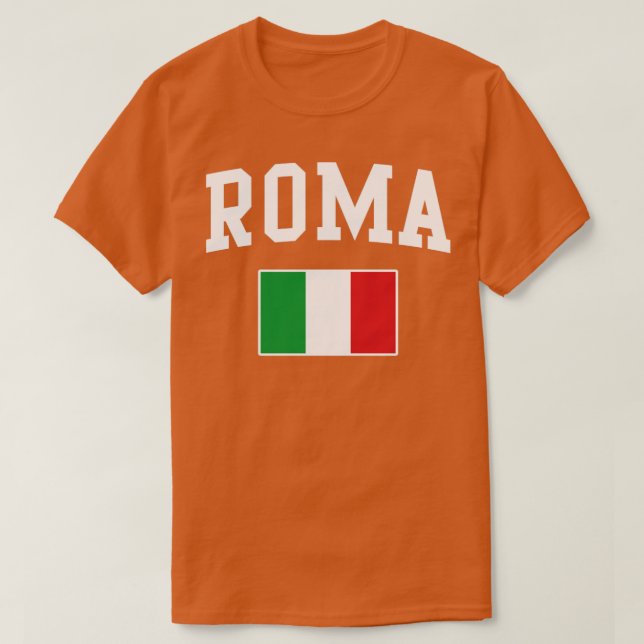 Camiseta Roma Roma Roma Roma Italia Italia Italia Bandera i (Diseño del anverso)
