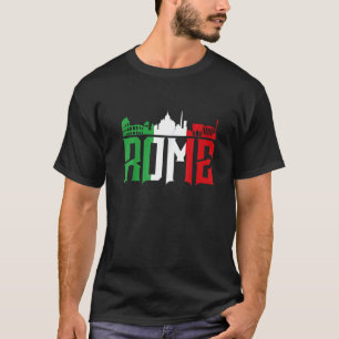 Camiseta Roma Skyline Italia Para Todos Los Italianos