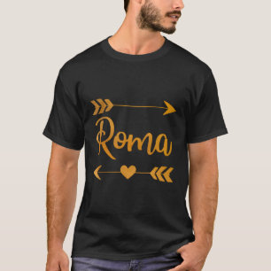 Camiseta Roma Tx Texas Funny City Home Roots Mujeres Estado