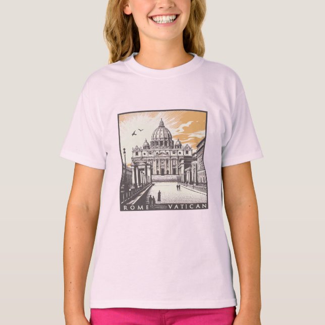 Camiseta Roma Vaticano Italia Europa (Anverso)