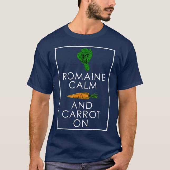 Camiseta Romaine Calm and Carrot On Funny Gardenerers (Anverso)