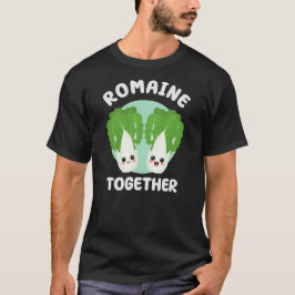 Camiseta Romaine Juntos Cute Kawaii Comida Juego de Palabra