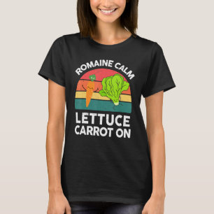Camiseta Romaine Vegan-Shirt Calm Lettuce Carrot En Funny G