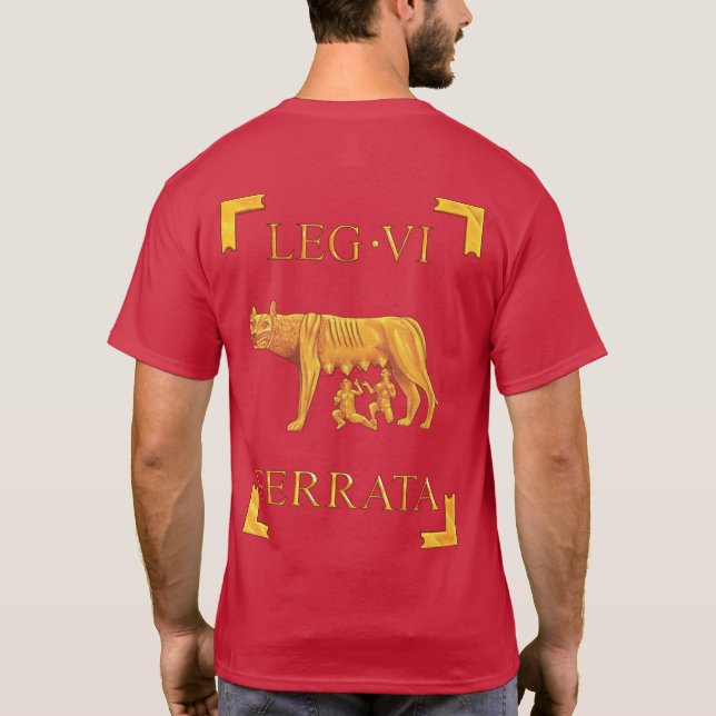 Camiseta romana de 6 Legio VI Ferrata Vexilla (Reverso)