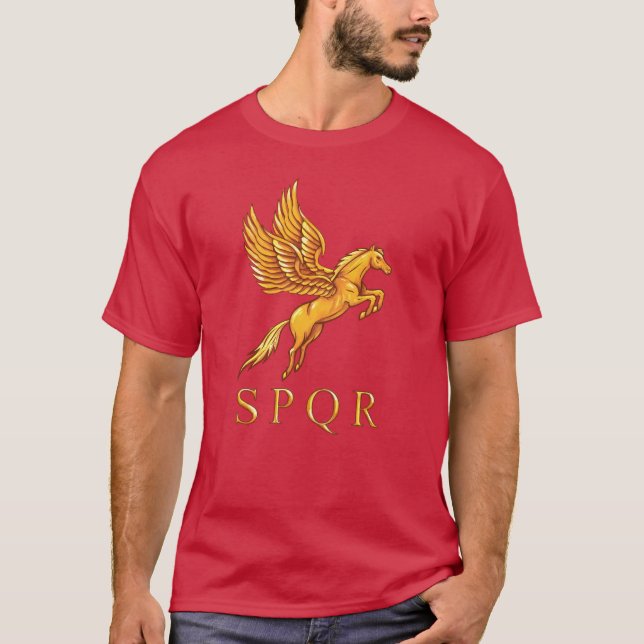 Camiseta romana del gráfico de Pegaso (Anverso)