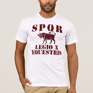 Camiseta romana famosa de la legión de 10 Julio