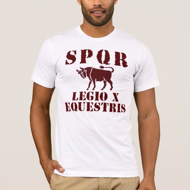 Camiseta romana famosa de la legión de 10 Julio (Anverso)