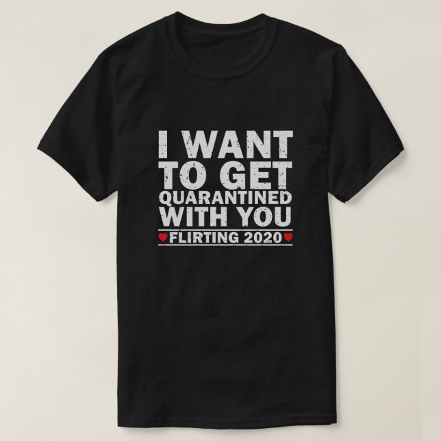 Camiseta Romance de cuarentena en bloqueo (Diseño del anverso)