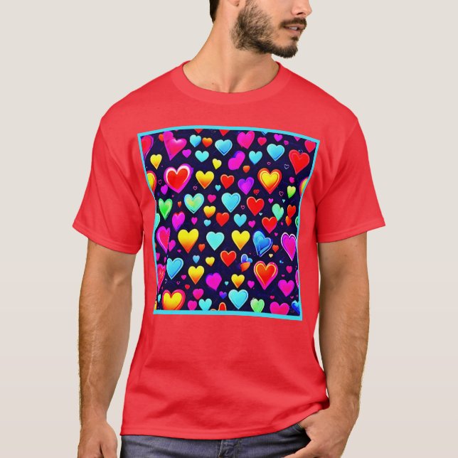 Camiseta Romance desvelado: Corazones de Moda (Anverso)