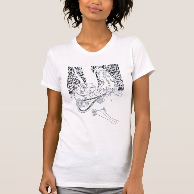 Camiseta ROMANCE el día de San Valentín, AMANTES ROMÁNTICOS (Anverso)