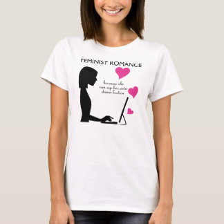 Camiseta Romance feminista: ella puede rasgar su propia