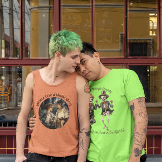 Camiseta Romance gay 🌈 donde el amor y la magia se 💀