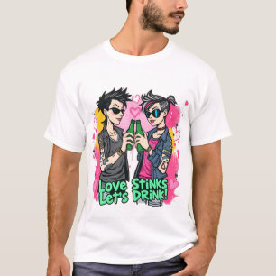Camiseta Romance Rebelde: El Amor Apesta, Bebamos