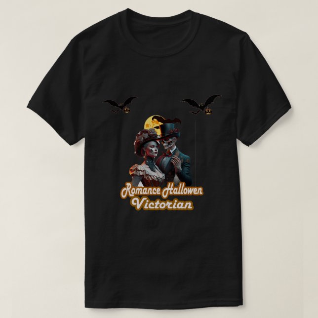 Camiseta Romance victoriano Hallowen V-Neck (Diseño del anverso)