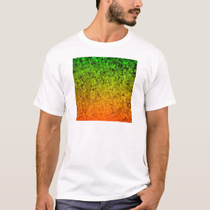 Camiseta ROMANCE YO, estrellas anaranjadas de neón del