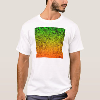 Camiseta ROMANCE YO, estrellas anaranjadas de neón del