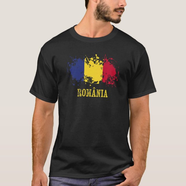 Camiseta Romanian enthusiasts for România and Romania (Anverso)