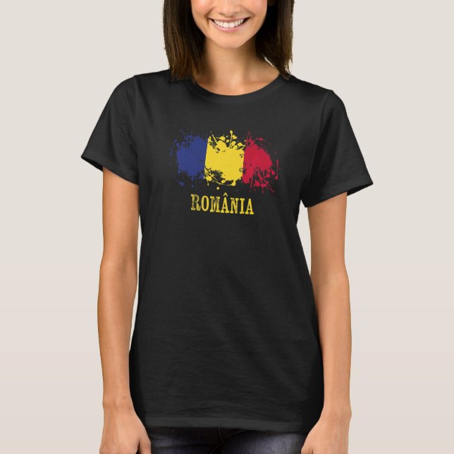 Camiseta Romanian enthusiasts for România and Romania (Anverso)