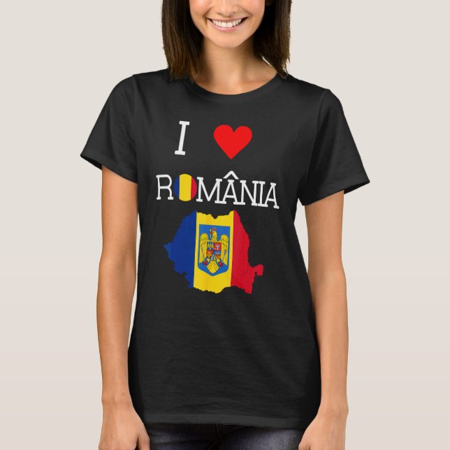 Camiseta Romanian  I Love Romania (Anverso)