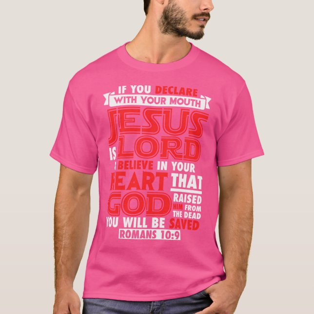 Camiseta Romanos 109 Jesús es el Señor (Anverso)