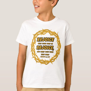 Camiseta Romanos 12:15 KJV Escritura de la Biblia contra la