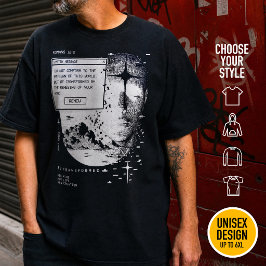Camiseta Romanos 12:2 No os conforméis Retrowave Cristiano