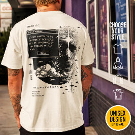 Camiseta Romanos 12:2 No os conforméis Retrowave Cristiano
