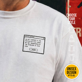 Camiseta Romanos 12:2 No se amolden a la Moda Cristiana Cal