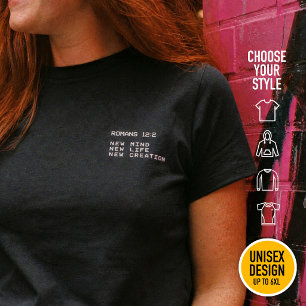Camiseta Romanos 12:2 No se amolden al mundo actual, sino s