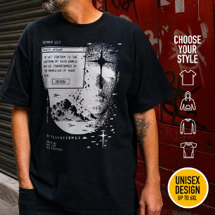 Camiseta Romanos 12:2 Renueva Tu Mente Alerta de Mensaje de