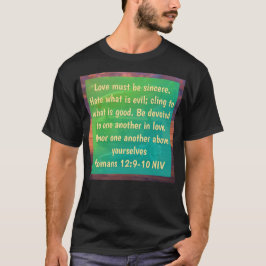Camiseta Romanos 12:9-10
