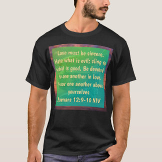 Camiseta Romanos 12:9-10