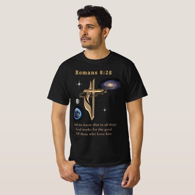 Camiseta Romanos 8:28 (Anverso completo)