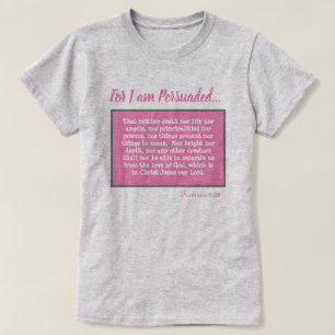 Camiseta Romanos 8:38 Nada Nos Puede Evitar El Amor De Los 